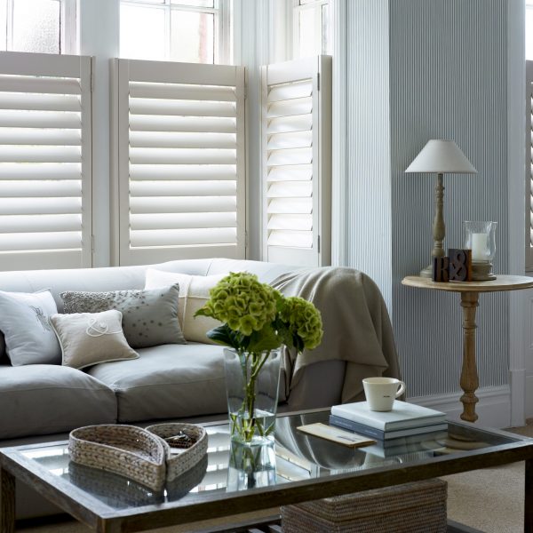 Cafe style living room shutters hybrawood
